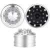 2pcs Metal Front Wheel Rims Bearing Hubs for Tamiya 1/14 Trailer Tractor Truck Climbing RC Upgrade Parts view 4