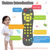 Baby Remote Toy, Toddlers TV Remote Control Toy Kids Realistic Play Remote Early Educational Baby Musical Toys with Light and Sound English French Spanish for Proshool Boys Girls 6 Month+, Gray view 2