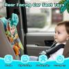 Koty Car Seat Toy - Kick and Play Activity Center with Mirror,Teether and Crinkle, Fun Travel Baby Toy for Rear Car Seat, Easier Drive with Newborns, Babies, Hanging Toys for Infants 0-6-12-18 Months view 2