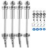 RC Stainless Steel Drive Shaft CVD Upgrades Part for 1/10 Slash VXL 4X4,Rustler VXL 4X4,Stampede VXL 4X4,Hoss VXL 4X4 4WD,4PCS Front Rear #45 Axles with Hex,Silver view 1