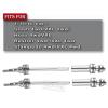 RC Stainless Steel Drive Shaft CVD Upgrades Part for 1/10 Slash VXL 4X4,Rustler VXL 4X4,Stampede VXL 4X4,Hoss VXL 4X4 4WD,4PCS Front Rear #45 Axles with Hex,Silver view 2