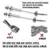 RC Stainless Steel Drive Shaft CVD Upgrades Part for 1/10 Slash VXL 4X4,Rustler VXL 4X4,Stampede VXL 4X4,Hoss VXL 4X4 4WD,4PCS Front Rear #45 Axles with Hex,Silver view 3