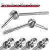 RC Stainless Steel Drive Shaft CVD Upgrades Part for 1/10 Slash VXL 4X4,Rustler VXL 4X4,Stampede VXL 4X4,Hoss VXL 4X4 4WD,4PCS Front Rear #45 Axles with Hex,Silver view 4