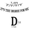 It's The Degree for Me Banner, Congrats Grad/You Did It, Class of 2026 Graduation Party Decoration Supplies, Black Glitter view 2