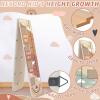 Solid Wood Inspirational Growth Chart for Kids with Photo Windows, Motivational Height Chart for Kids, Foldable Kids Height Wall Chart Milestone Marker, Positive Birthday Gift for Girls Room Decor view 4