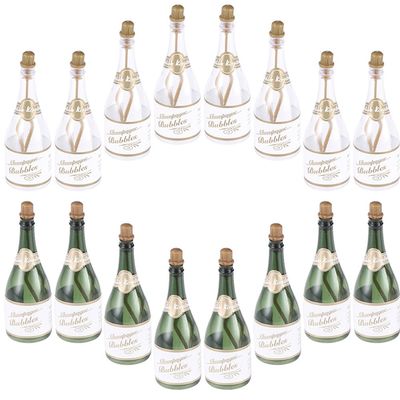 SAFIGLE Refillable Empty Bubble Bottles 3.74In Mini Bubble Bottles for Wedding Party Supplies Family Birthday Beach Celebrations Set of 16