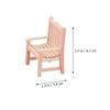 Happyyami 2pcs Doll House Furniture Miniature Chair Toy DIY Mini Chair Loveseat Couch Dollhouse Wood Chair Miniture Decoration Miniature Furniture Desktop Decor Wooden Double Child Props view 2