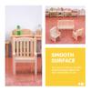 Happyyami 2pcs Doll House Furniture Miniature Chair Toy DIY Mini Chair Loveseat Couch Dollhouse Wood Chair Miniture Decoration Miniature Furniture Desktop Decor Wooden Double Child Props view 3