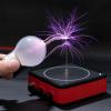 Music Tesla Coil Touchable Artificial Lightning Arc Generator Desktop Toy Divvlur Arc Plasma Wireless Transmission Science Teaching Experimental Modes TS10-MINI BK view 3