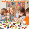 140 Pack Animal Erasers for Kids 3D Puzzle Mini Pencil Eraser Bulk Desk Pets Treasure Box Toy for Classroom School Prize Kids Party Favors Back to School Supplies Random view 2