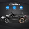 INFANS 12V Kids Ride On Car, Licensed Audi RS e-tron GT Electric Vehicle with Remote Control, Toddlers Battery Powered Toy with 4 Wheels Suspension, LED Headlight, Music, MP3, USB, TF Port (Black) view 4