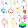 Roberly 28 Pcs Big Bubble Wands Set Bulk for Kids Summer Outdoor Activities Party Favors Gifts Birthday Games, Giant Bubbles Making Toys with Tray view 4