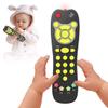 KALUYA Baby TV Remote Toy, Toddlers Remote Control Toy Kids Realistic Play Remote Early Educational Baby Musical Toys with Light and Sound English French Spanish for Infant Boys Girls 6 Month+, Black view 1