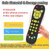 KALUYA Baby TV Remote Toy, Toddlers Remote Control Toy Kids Realistic Play Remote Early Educational Baby Musical Toys with Light and Sound English French Spanish for Infant Boys Girls 6 Month+, Black view 3