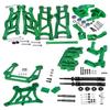 RCMYou Upgrades Part for 1/10 Slash 2WD,Stainless Steel Drive Shaft Axles CVD,Alloy Front Rear Arm,Caster Block,Steering Blocks,Rear Stub Axle Carriers,Steering Block,Shock Tower,Bulkhead,Green view 1