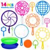 Roberly Bubble Wands Set Toys Bulk Funny Big Giant Large Bubble Making Maker with Tray for Kids Adult Summer Outdoor Playtime Activity Party Favors Gifts Birthday Games view 1