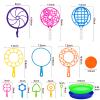 Roberly Bubble Wands Set Toys Bulk Funny Big Giant Large Bubble Making Maker with Tray for Kids Adult Summer Outdoor Playtime Activity Party Favors Gifts Birthday Games view 3
