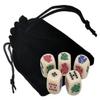 16mm Rounded Corners Poker Dice with Storage Pouch, Plus Dice Cup Bundle (Cyber-Deals) view 3