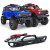 RC Front & Rear Bumper Aluminium Bumper with LED Light Headlight for Axial Scx24 AXI00006 1/24 RC Crawler Car view 4