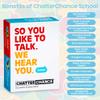 CHATTER CHANCE School: Conversation Card Games - Learning Educational Fun Game for Kids Teens Teacher Classroom for Elementary & Middle School - 80 Thought Provoking Cards - Therapy Supplies view 2