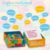 CHATTER CHANCE School: Conversation Card Games - Learning Educational Fun Game for Kids Teens Teacher Classroom for Elementary & Middle School - 80 Thought Provoking Cards - Therapy Supplies view 3