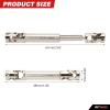 RCAWD 2-2.7 inch SCX24 Center Drive Shaft for Axial 1/24 FCX24 Lengthen Driveshaft 50mm - 69mm view 2
