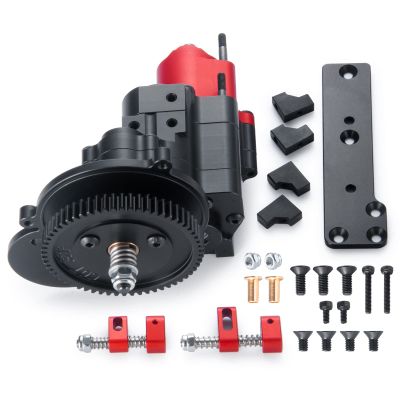 2-Speed Aluminum Transmission Case Gearbox with Dig Unit for Axial SCX10 1/10 RC Crawler Car