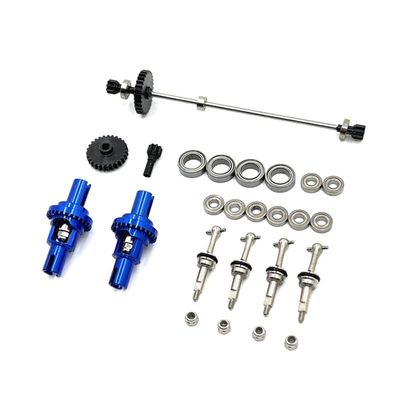 1/28 284131 K979 K989 K999 RC Car Metal Upgrade Parts, Gear, Differential, Drive Shaft and Other Modification Kits (Color : Deep Blue)