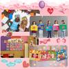 Ferraycle 30 Packs Valentines Day Gifts 30 Pictures Frame Craft and 12 Sticker DIY Monster Photo Frame Craft Kit for Valentines Party Exchange Gifts view 4