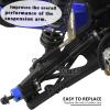 RCMYou RC Stainless Steel Drive Shaft CVD Upgrades Part for 1/10 Slash VXL 4X4,Rustler/Stampede/Hoss VXL 4X4 4WD,4PCS Front Rear #45 Axles with Hex,Black view 3