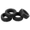 4Pc RC Buggy Wheels and Tyres with Hex 17mm Wheels Rims 1/8 Scale Off-Road Car for 1:8 RC On-Road Buggy Car (Color : Black) view 3