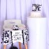JOYMEMO 1st Birthday Decorations Boy Girl - Holy Cow Im One High Chair Banner Cake Topper with Crown, Farm Animal Cow Print Birthday Party Supplies view 3