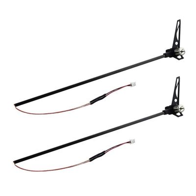 2Pcs Tail Motor Set for Wltoys XK K110 V977 RC Helicopter Upgrade Parts Spare Accessories (Color : Black)