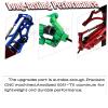 RCMYou Upgrades Part for 1/10 Slash 2WD,Stainless Steel Drive Shaft Axles CVD,Alloy Front Rear Arm,Caster Block,Steering Blocks,Rear Stub Axle Carriers,Steering Block,Shock Tower,Bulkhead,Red view 3