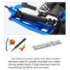 RCMYou Upgrades Part for 1/10 Slash 2WD,Stainless Steel Drive Shaft Axles CVD,Alloy Front Rear Arm,Caster Block,Steering Blocks,Rear Stub Axle Carriers,Steering Block,Shock Tower,Bulkhead,Red view 4