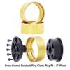 2pcs Brass Internal Beadlock Ring Clamp Ring Fit 1.9" Wheel Hubs for 1/10 RC Crawler Axial SCX10 II 90046 TRX-4 VS4-10 Upgrade Parts (2pcs Brass Wheel Hubs) view 3