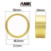 2pcs Brass Internal Beadlock Ring Clamp Ring Fit 1.9" Wheel Hubs for 1/10 RC Crawler Axial SCX10 II 90046 TRX-4 VS4-10 Upgrade Parts (2pcs Brass Wheel Hubs) view 4