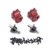 144010 144001 144002 124016 124017 124018 124019 RC Car Metal Upgrade Parts,Modified Gearbox*2pcs & Differential*2pcs (Color : Red) view 1