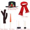 16 pcs Snowman Making Kit Christmas Snowman Kit Snowman Building Kit view 2