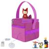 Carrying Case for Toniebox and Tonies Figures, with Cover for Tonies Ears, Transport and Storage Bag for Toniebox and Accessories, Purple view 3