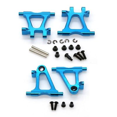 4Pcs Metal Front and Rear Lower Suspension Arms Swing Arm for Tamiya TT02 TT-02 1/10 RC Car Upgrade Parts (Size : 1)