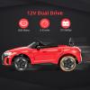 INFANS 12V Kids Ride On Car, Licensed Audi RS e-tron GT Electric Vehicle with Remote Control, Toddlers Battery Powered Toy with 4 Wheels Suspension, LED Headlight, Music, MP3, USB, TF Port (Red) view 4