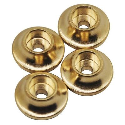 4Pcs Brass Shock Absorber Cap Counterweight Spring Retainers for 1/10 RC Crawler Car Traxxas TRX4 Axial SCX10 Parts (Color : Maroon)