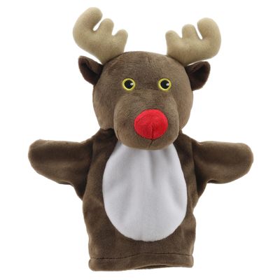 The Puppet Company - My First Christmas Puppet - Reindeer Hand Puppet - Suitable from Birth - PC003829