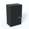 Boltquan Black Tarot Card Holder with Grey Interior; Fold Top Tarot Card Box Case with Magnetic Lid Closure; Fits Standard Tarot Card Deck; Holder Measures Standard Size 5.39 x 3.38 x 2 In(Grey) view 1