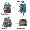 Custom Diaper Bag Backpack with Hip Hop, Personalized Name Graffiti Boy's Mommy Bags Baby Girl Boy Diaper Bags, Waterproof Nappy Travel Daypack for Dad Mom Gifts view 3