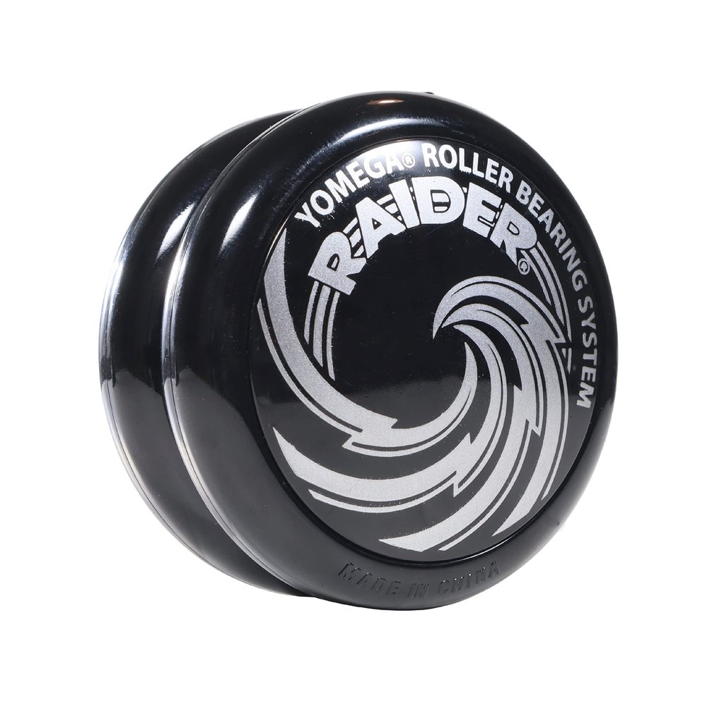 Yomega Raider - Professional Responsive Ball Bearing Yoyo, Great for Kids, Beginners and for Advanced String Yo-Yo Tricks and Looping Play. + Extra 2 Strings & 3 Month Warranty (Purple/Black Cap)