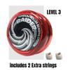 Yomega Raider - Professional Responsive Ball Bearing Yoyo, Great for Kids, Beginners and for Advanced String Yo-Yo Tricks and Looping Play. + Extra 2 Strings & 3 Month Warranty (Red/Black Cap) view 4