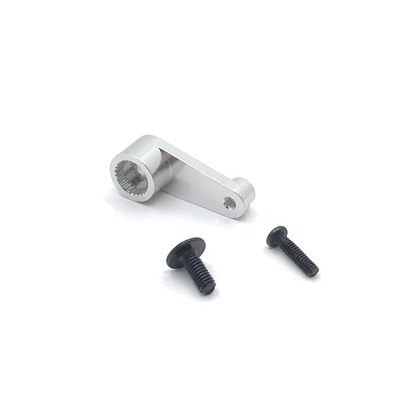 144002 144001 124016 124017 124018 124019 RC Car, General Modified Parts, Metal Upgrade Steering Gear Arm 28T, Multicolor (Color : Silver)