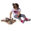 Wooden Sensory Bear Shaped Learning Toddler Busy Board for Playroom, Nursery, Preschool, and Doctors' Office, Brown view 2